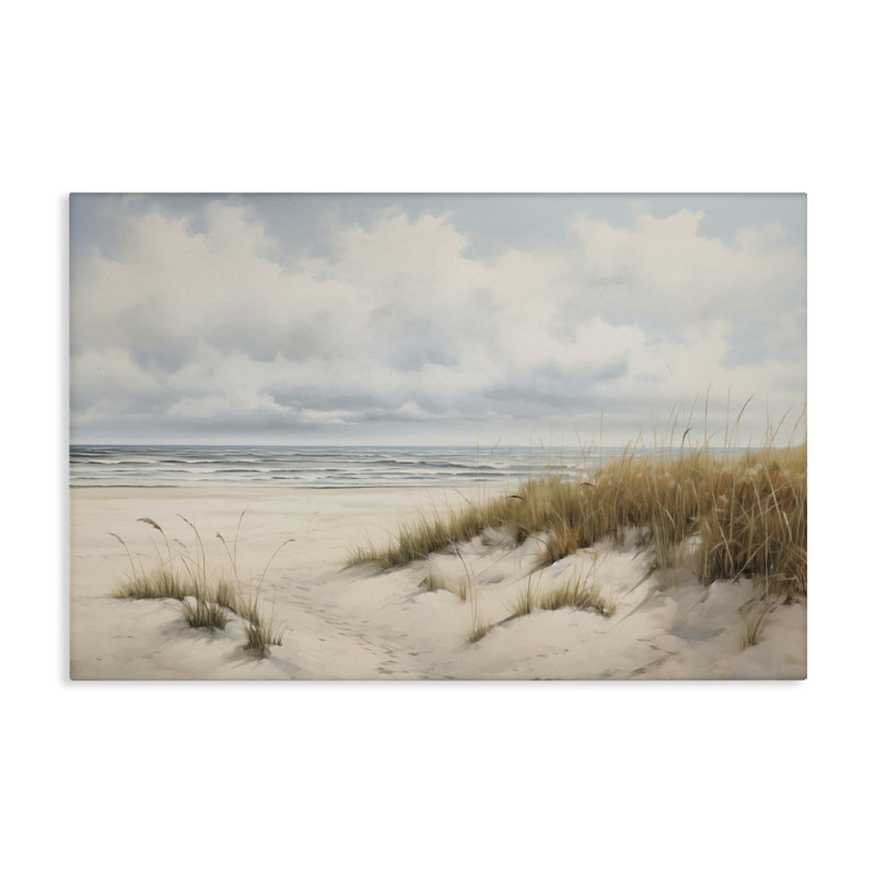  «Seascape with Soft Herbes», art mural sur toile par Arlington Prints, H 30 po x l 45 po