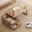 Table basse rectangulaire en bois massif