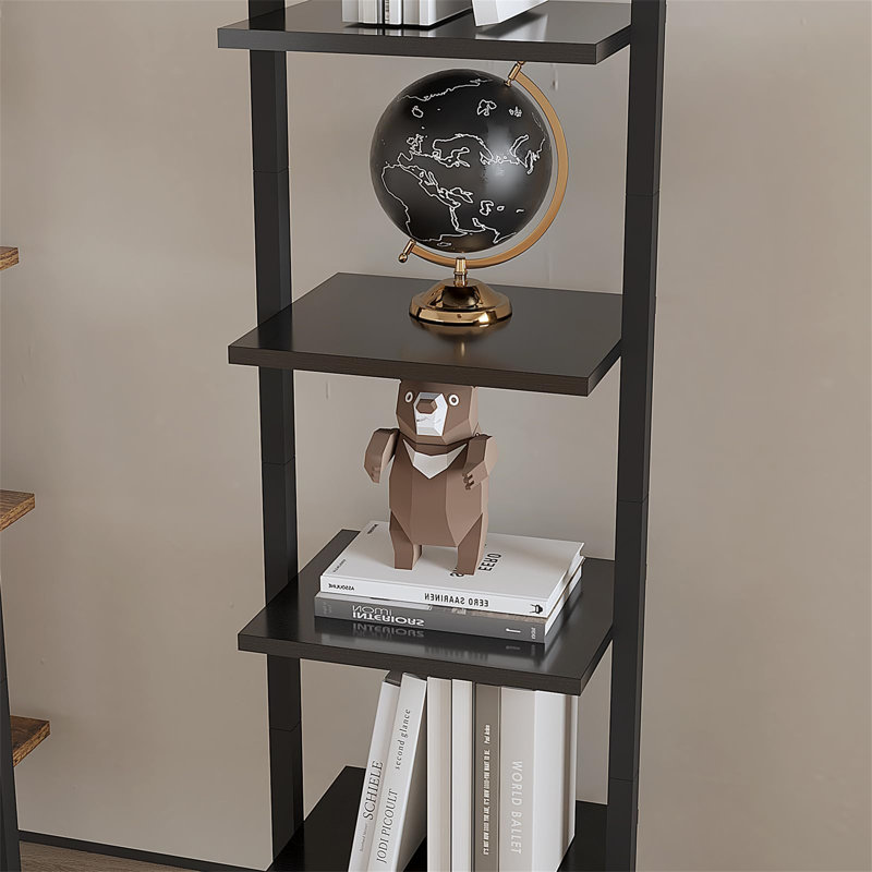 Akeria Metal Ladder Bookcase, 178cm H x 44cm W x 16cm D