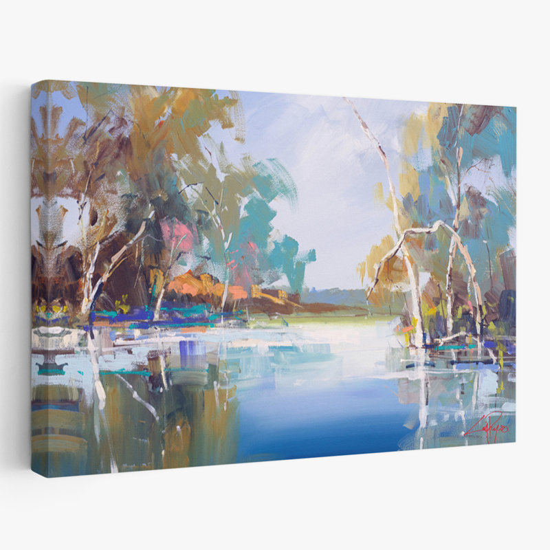 Le ruisseau Renmark - paysages côtiers, H 24 po x l 16 po