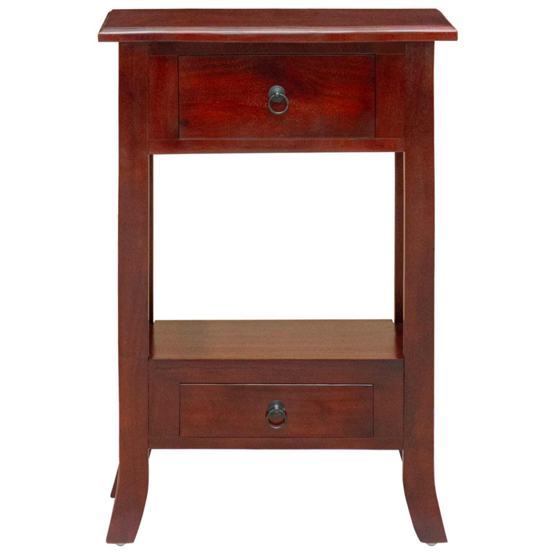 Solid Wood Top Console Table, Brown