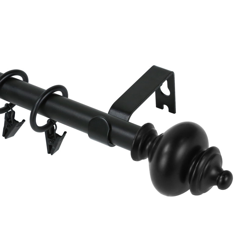 Lipson Steel Adjustable, Black, 84" - 120"
