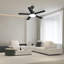 52" Ceiling Fan With Lights And Remote Control, 5 Reversible Wooden Blades, 3 Colour LED Light-311547720