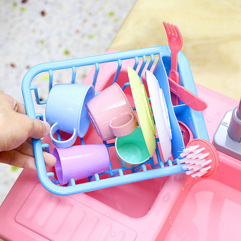 13piece kitchenware set, kitchen sink toy, washbasin dishwasher set, children's toy (without battery), Christmas holiday gift