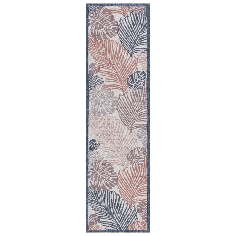 Hutter Performance Floral Indoor/Outdoor Area Rug, Runner 2' x 8'