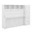 Lit escamotable double avec tiroirs et garde-robe-114350009