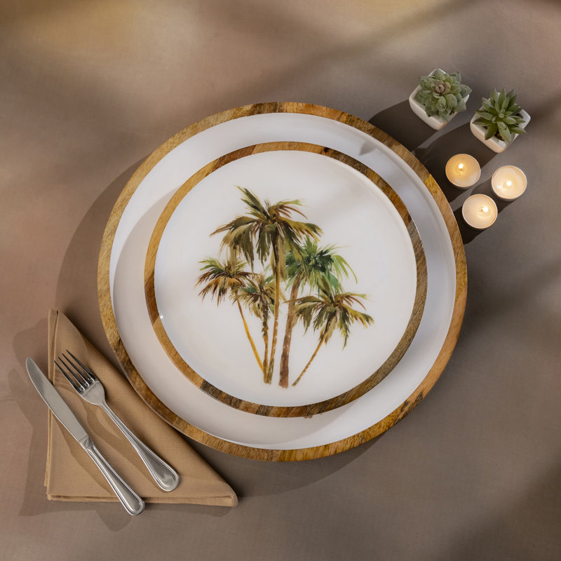 AllModern Mango Wood Plate - Thumbnail 2