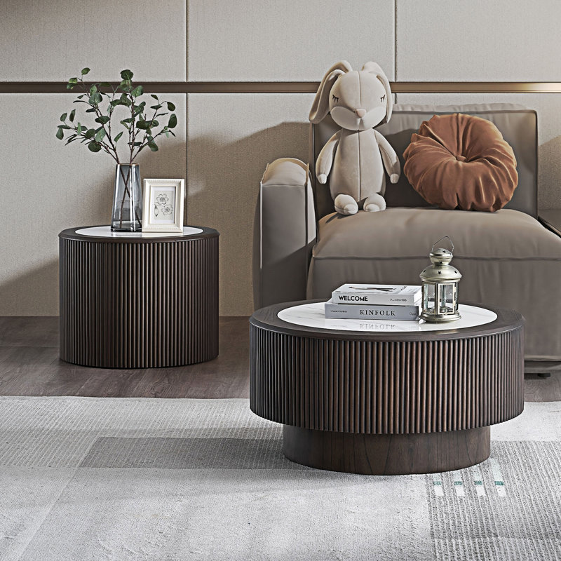 Round Coffee Table Set