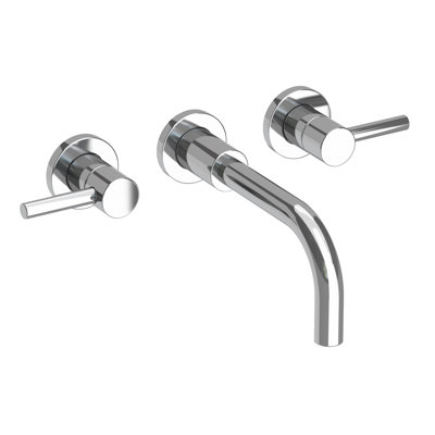 East Linear Wall Mount Bathroom Faucet
