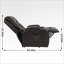 Fauteuil inclinable électrique inclinable avec massage en 8 points Chaleur lombaire, capacité de 350 lb, port USB, porte-gobelets | Noyer brun