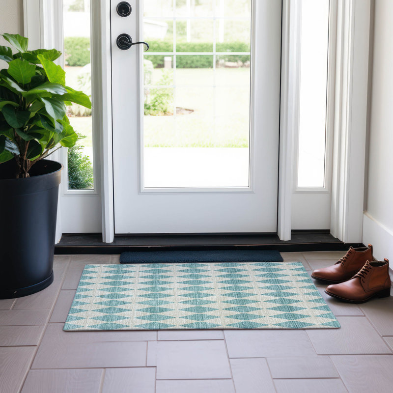 Tapis intérieur / extérieur Fayme, Rectangle 1 pi 8 po x 2 pi 6 po