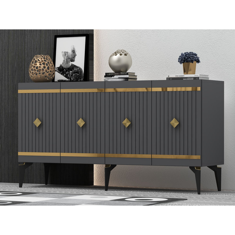 Console, Noir et or