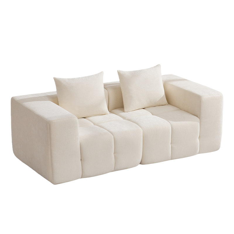 Causeuse 78,7 "sans os, Beige