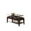 Walnut Coffee Table With Convenient Lift Top, Storage Compartments And Display Shelf Unit Top Spacious