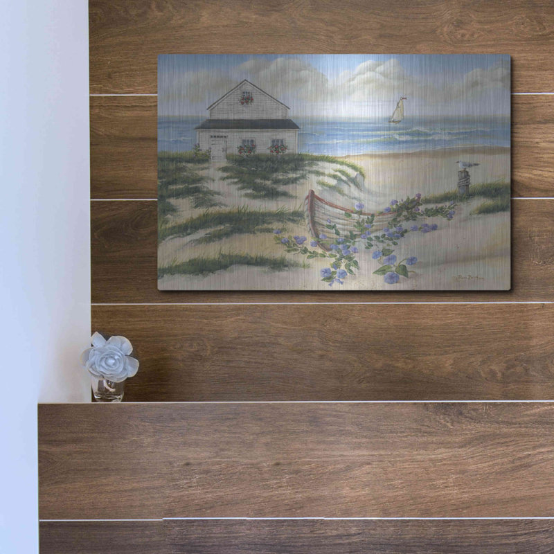 «Beach Cottage II» par Pam Britton, H 12 po x l 16 po