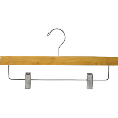 Wood Hangers With Clips for Skirt/Pants