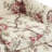 Duward Beige Floral Upholstered Wingback Accent Chair with Nailhead Trim-2112725036