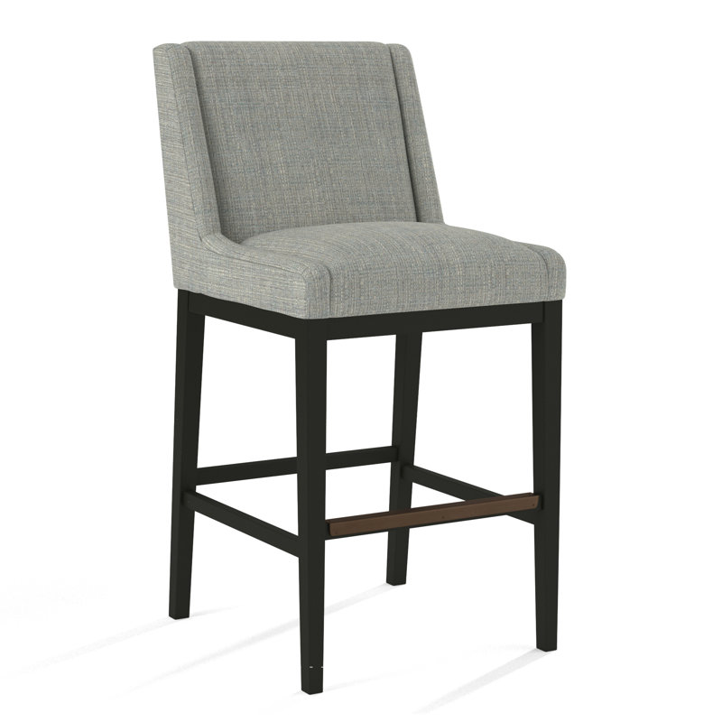 Upholstered Stool, 61703-88, Black