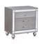 Table de chevet 3 tiroirs gris giltner
