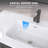 48 Inch Solid Surface Bathroom Vanity Top with Integrated Sink, Slim 0.56" Thick Countertop, Bright White Modern Design, Lightweight & Easy Install