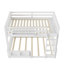 Lit superposé double au-dessus de grand lit double en bois massif avec panneau perforé et bibliothèque-1802978368-1802978374