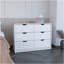 Commode H 30 po, commode 4 tiroirs avec 2 armoires inférieures, commode blanche-543982320