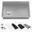 Ruvati 30-inch Workstation Slope Bottom Offset Drain Undermount 16 Gauge Kitchen Sink-101378066