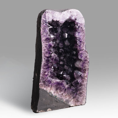 Amethyst Cluster Geode with Calcite