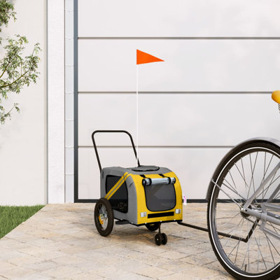 Pet Bike Trailer Oxford Fabric and Iron