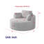 Fauteuil demi-tonneau Corduroy-693286805