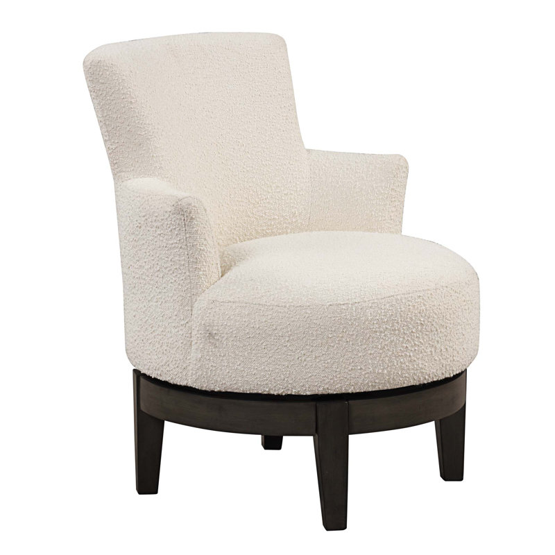 Fauteuil à oreilles pivotant de 30 po de large Annloraine, Sherpa beige