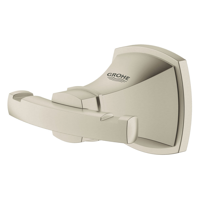 Geneva® Wall Mounted Hook, Brushed Nickel Infinity