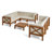 Carlton Acacia 8 - Person Patio Conversation Set with Cushions-317394672