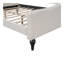 Lit de jour double capitonné capitonné, beige