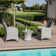 Crimora Rattan Bistro Set - with Weatherproof Cushions