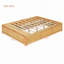 Grand lit plateforme avec 4 tiroirs de rangement et pied de lit à levage hydraulique-1004193960