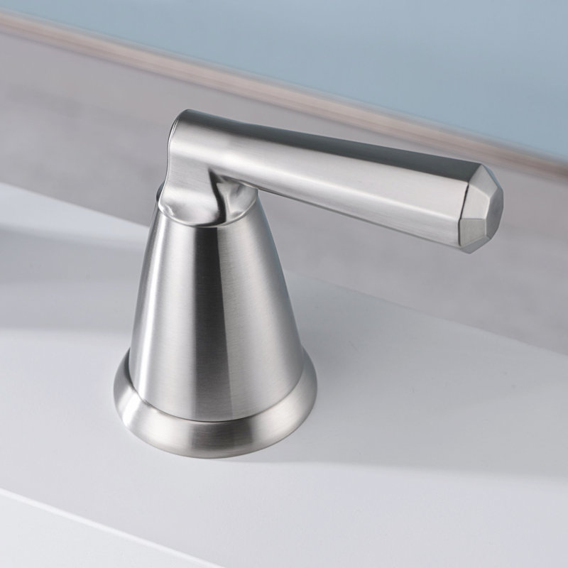 Z Collection Two-Handle Deck-Mount 8.0 gpm Roman Tub Faucet with Rough-In Valve - Brushed Nickel, Brushed Nickel