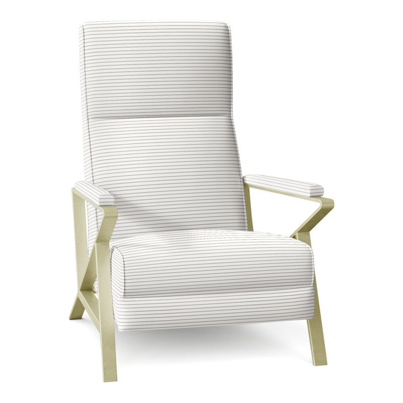 Infinity 28.25" Wide Manual Standard Recliner, Brushed Brass, Perigold Birchbox Tuxedo