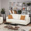 Meuble de salon en tissu de 76,5 po avec pieds en métal Corrigan Studio®-940642573