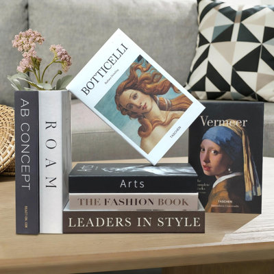 Decorative Books for Home Decor - 7 Pcs Fake Books for Decoration