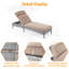 Chaise longue d'extérieur en osier Serry-905020273