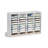 Literature Organizer, 36 Compartments Office Mailbox with Adjustable Shelves, Wooden Mailbox Sorter Medium Density Fiberboard Office Home Classroom Storage for Files, Documents, Papers, White-1436171191