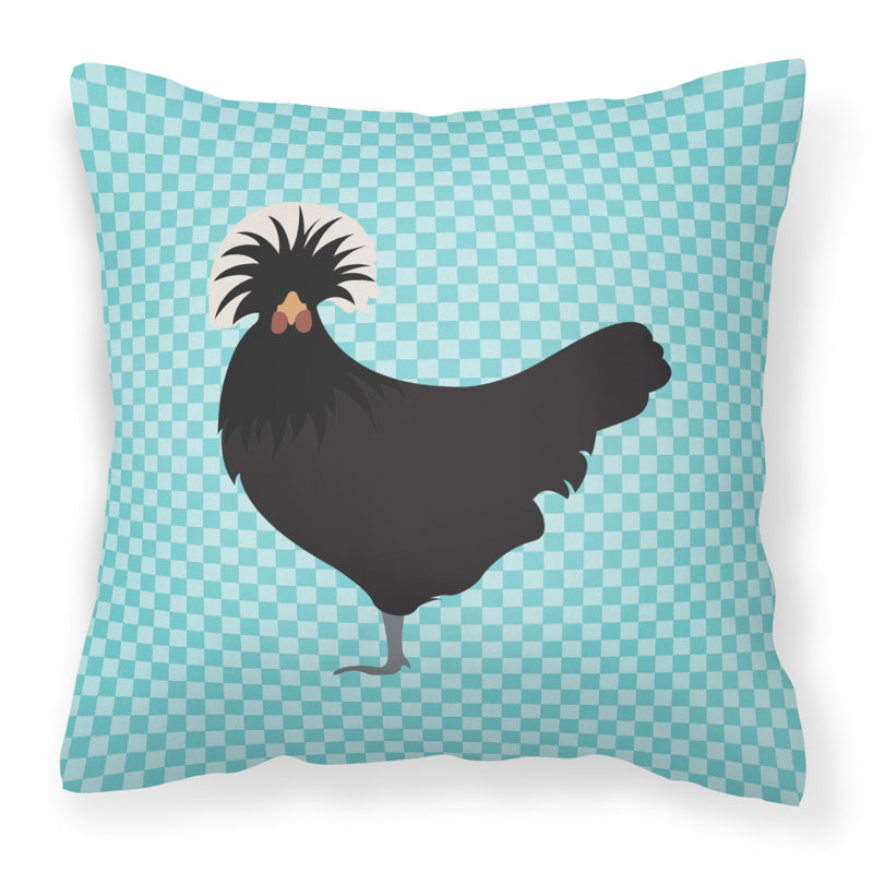 Coussin extérieur carré, 18 po x 18 po, Bleu