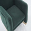 Chaise berçante Teddy en tissu avec repose-pieds réglable, vert-193987680