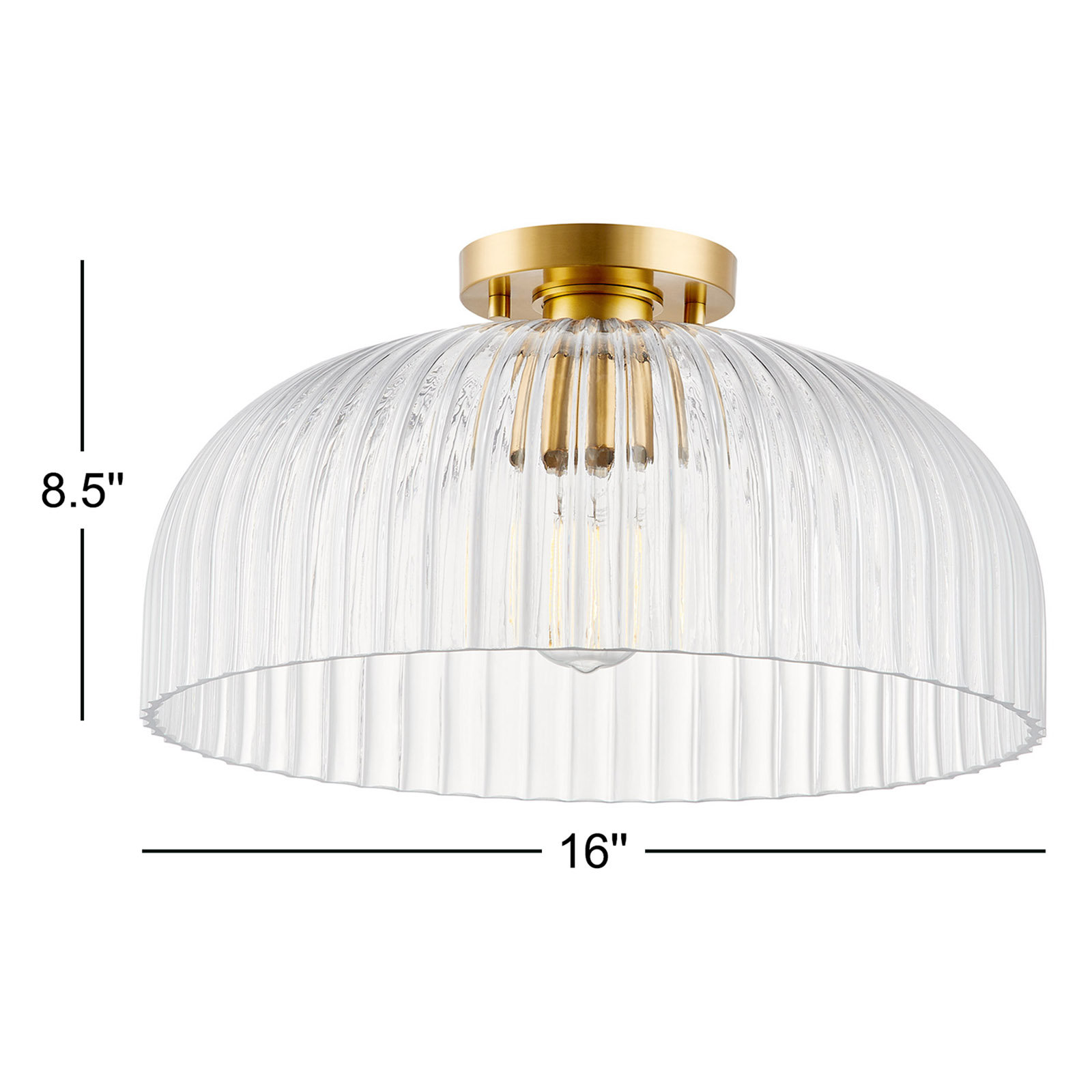Whistler Single Light Semi Flush Mount