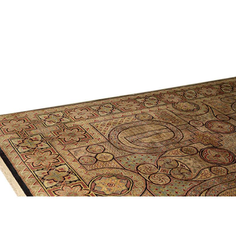 Wool Oriental Area Rug in Brown