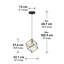 Luminaire suspendu carré à 1 lumière Tongai-2136576583
