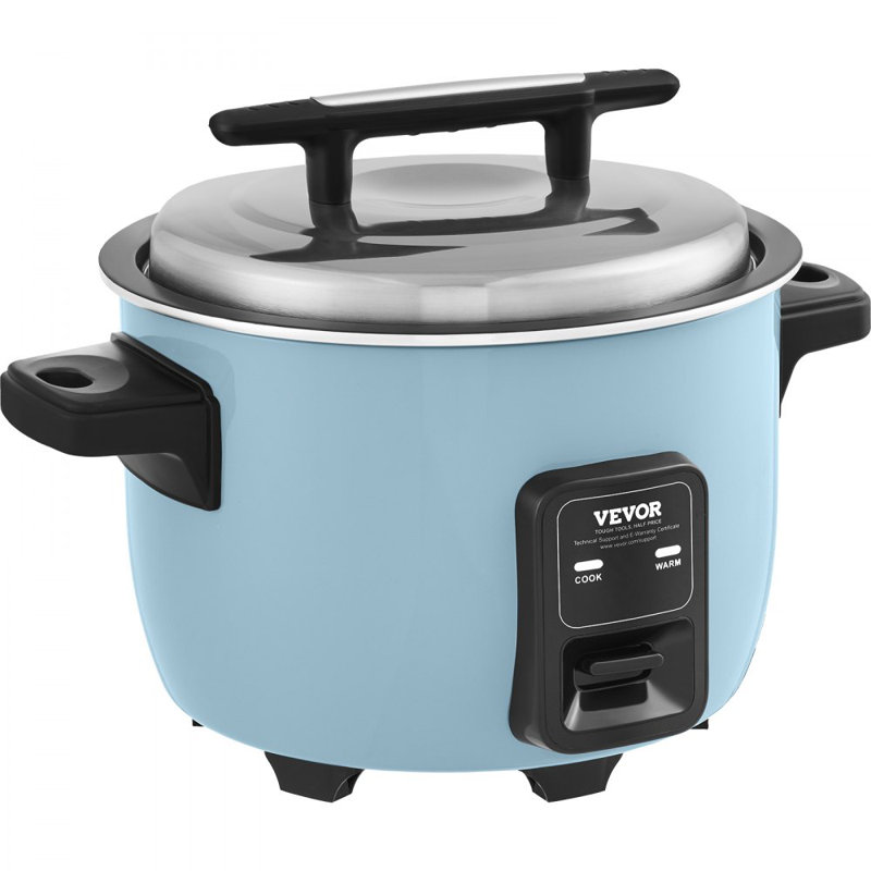 Commercial Rice Cooker, 10.57Qt Cooked Rice, Large Rice Cooker and Warmer with Nonstick Inner Pot, 50 Cups