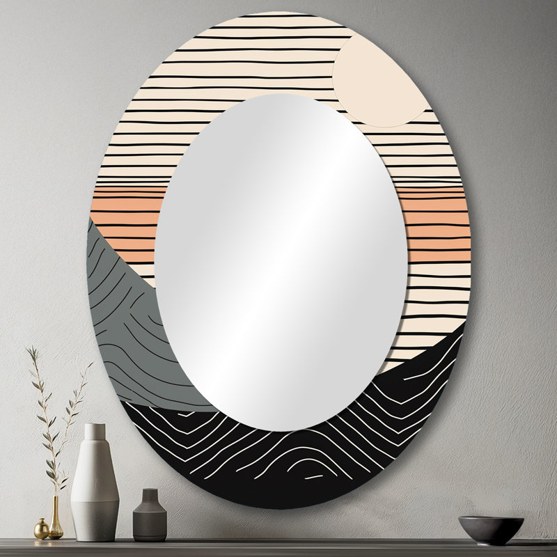 Miroir mural simple Simple Horizon III, 43 po x 33 po
