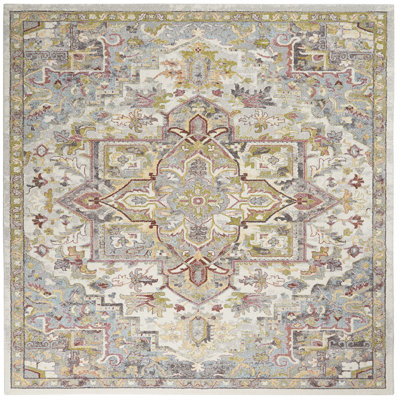Hyeon Viscose Damask Indoor Rug